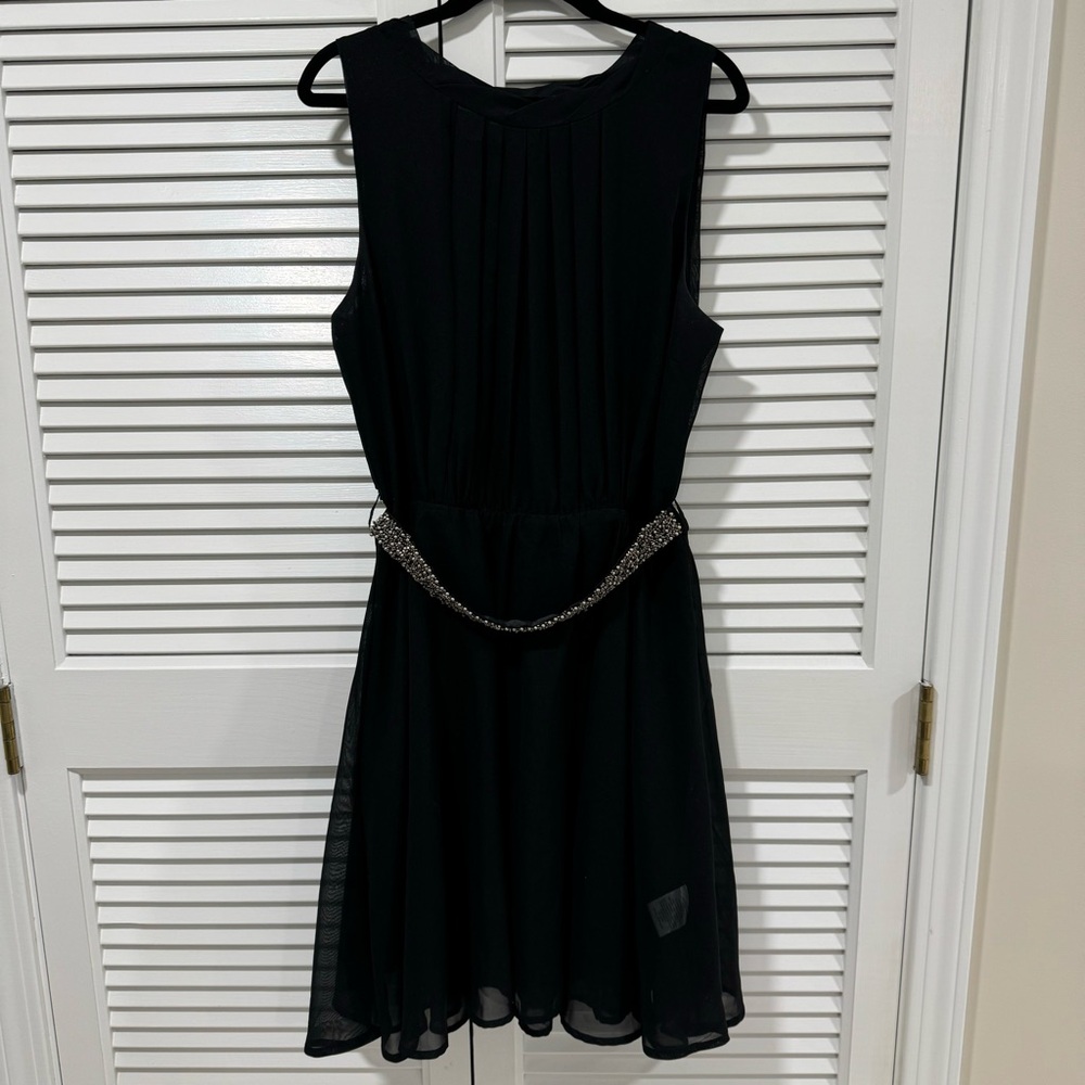 Maison Jules black drapey dress